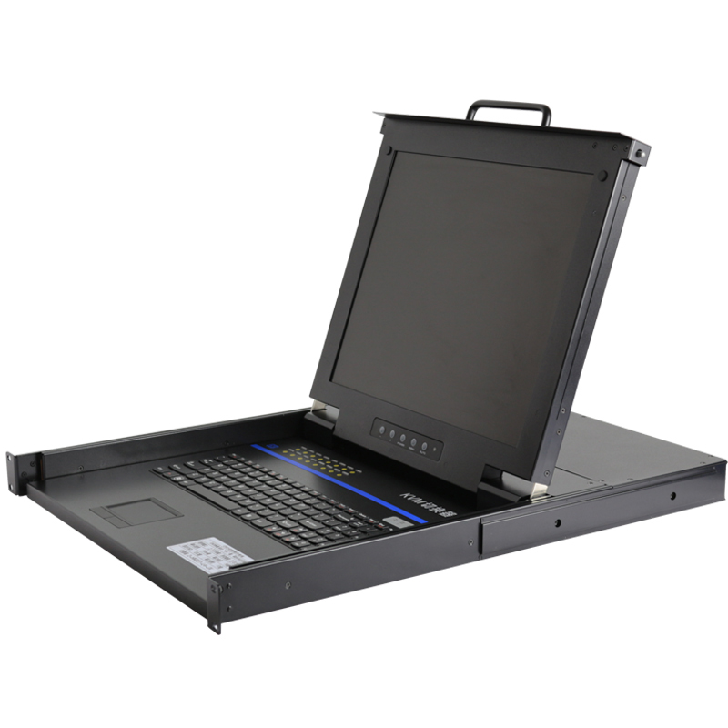 奧盛AS-KVM1732切換器32口網(wǎng)絡(luò)KVM17寸多電腦機(jī)柜顯示器主機(jī)鍵盤(pán)